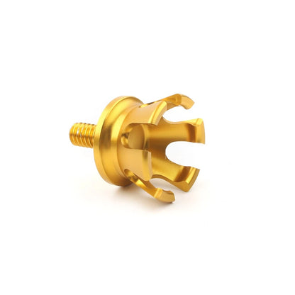 Imperial Crown Style Rear Seat Bolt Tab Screw Mount Aluminum For Harley 96+ Gold