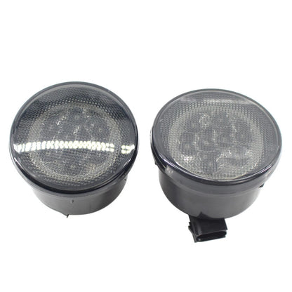 Front Grill Indicator Parking Lights Signal Lights For Jeep Wrangler JK 2007-17