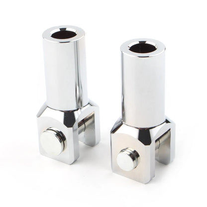 Silver Rear Footrest Pegs Support Mount Bracket for Harley 2000-2018