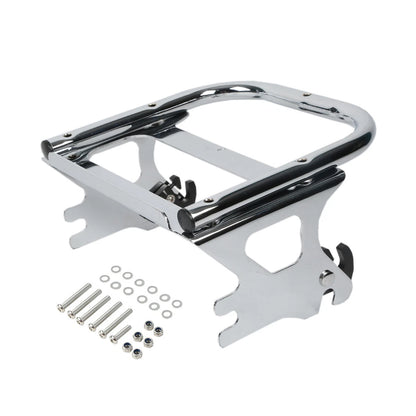 2-Up Pack Luggage Rack+Docking Kits Fit For Harley Touring FLHR FLTR 97-08