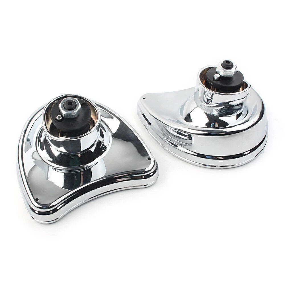 2x Motorcycle Wide Angle Fairing Mount Mirrors For Harley FLHT FLHX FLHTK 96-13