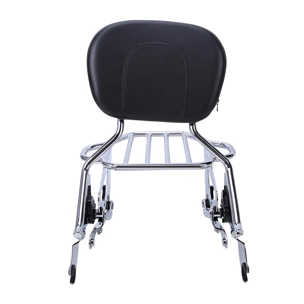 Sissy Bar Backrest / 4 Point Docking / Luggage Rack For Harley Touring 2014-2022