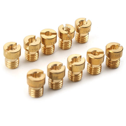 M5 Thread Motorcycle Main Jet Kit Carburetor 100-140 Size Injector Nozzle US