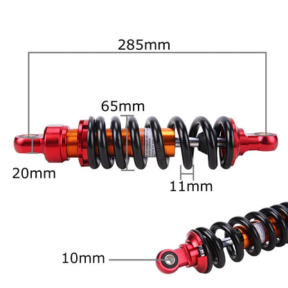 285mm Rear Shock Absorber Suspension For Yamaha TTR90 PW80 Dirt Bike Honda CRF70