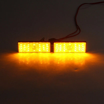 ABS Plastic 2 x Universal  Rectangle  Reflector Turn Signal Tail Brake Light