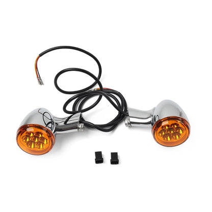 Rear Turn Signals Lights Fit For Harley Sportster XL 883 1200 1992-2023 Chrome