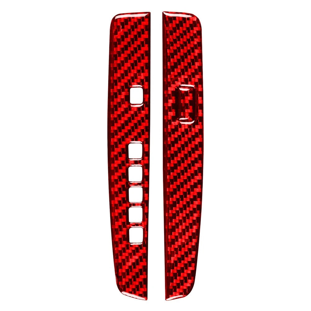 Red Carbon Fiber Interior Gear Shift Cover Trim For Honda Accord 2013-2017 US