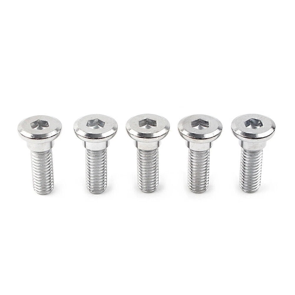 5x M8x25mm x 1.25 Steel Bolts Ti Hex Socket Disc Brake Rotor Screws Fasteners US