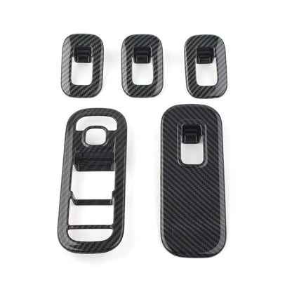 Carbon fiber Door Window Switch Cover Trims For 2019 Mercedes-Benz A-Class