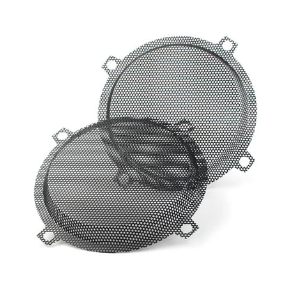 Black Wired Punched Steel Mesh Speaker Grills for Harley Electra Glide
