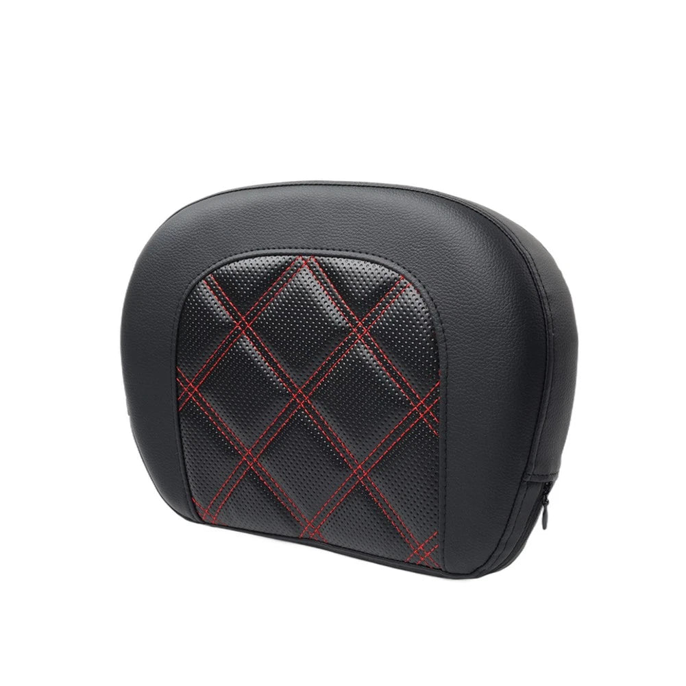 Red Stitching Passenger Sissy Bar Backrest Pad Bracket For Harley Street Glide