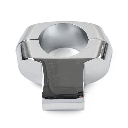 1 Handlebar Mirror Mounting Clamp Holder Bracket For Harley Dyna Fatboy Chrome