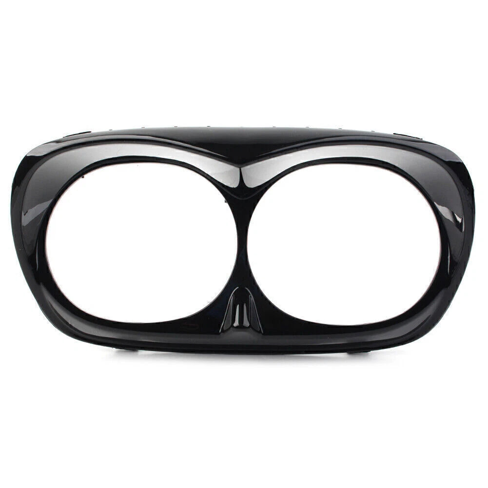 Headlight Bezel Scowl Outer Light Fairing Fit Harley Road Glide FLT 98-13 Black