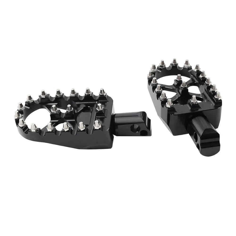 Rear Black  FootPeg Passenger Pedal For Harley FXBB FXLR FXLRS FXLRST FXST FLSB