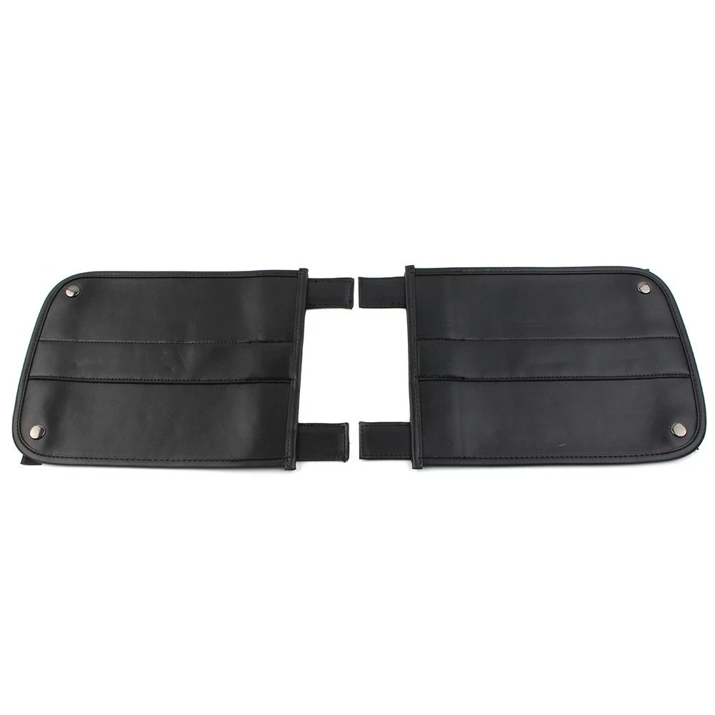 Motorcycle PU Leather Universal Trike Rear Fender Bra For Harley Roadsmith Black