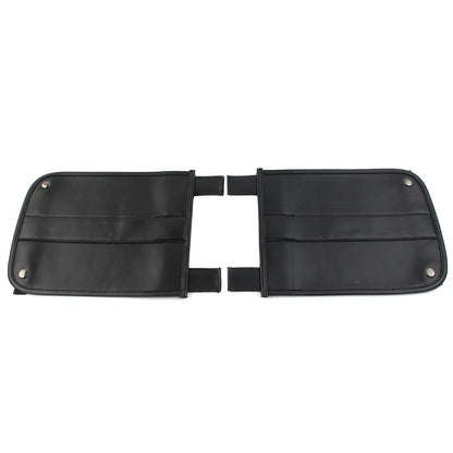 Motorcycle PU Leather Universal Trike Rear Fender Bra For Harley Roadsmith Black