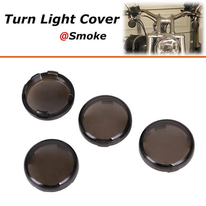 4PCS Plastic Smoke Turn Signal Light Lens Covers Fit for Harley Electra Glide US