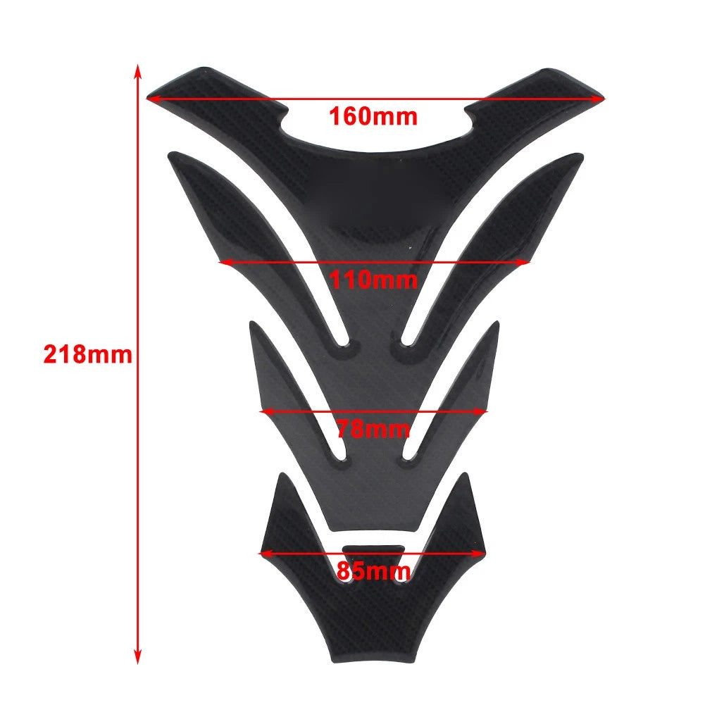 Protector 3D Decal Gas Tank Pad Stickers Carbon Fiber Fit GSXR 1000 750 600 US