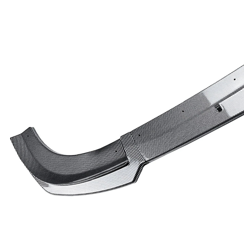 Carbon Look Front Bumper Spoiler Lip For Benz C Class W204 C63 Sedan 11-14