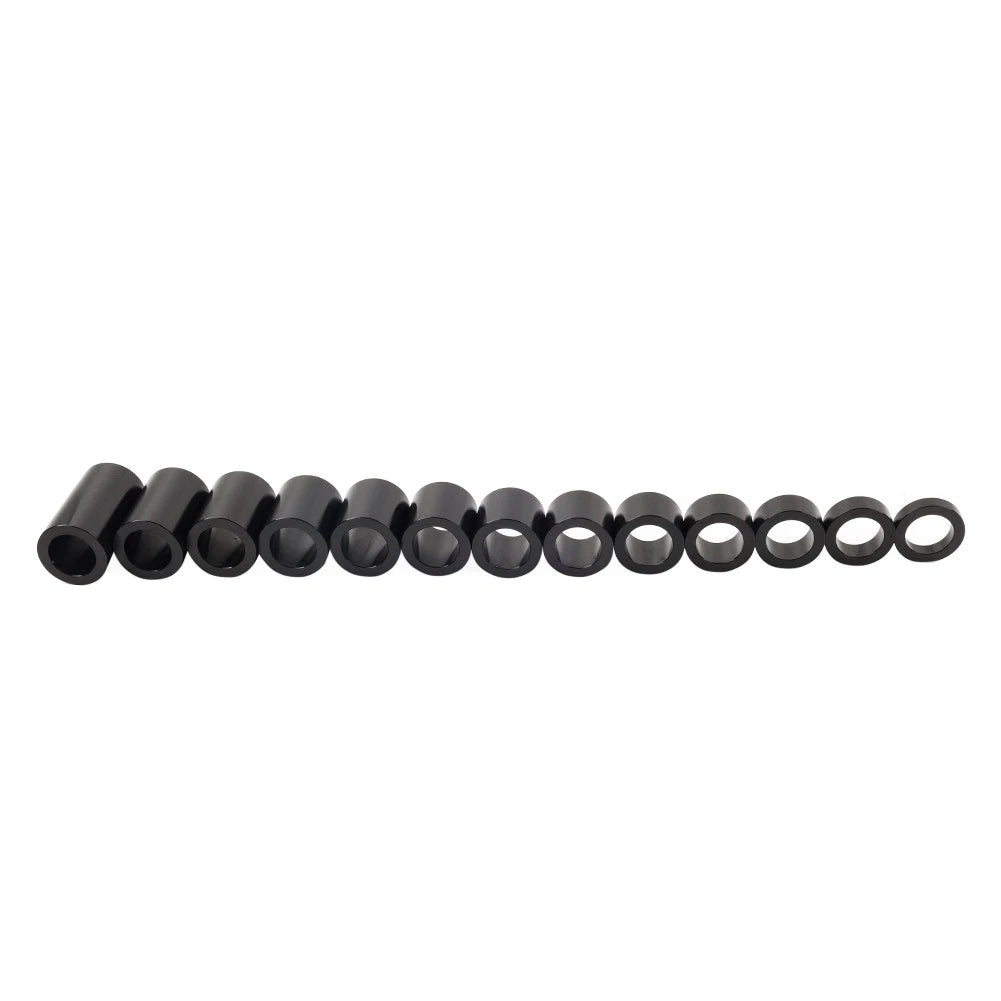 Black Wheel Axle Spacer Kit ID 3/4" OD 1 1/8" For Harley Softail Dyna Road King