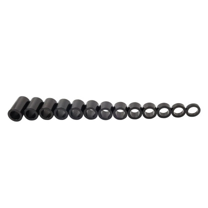 Black Wheel Axle Spacer Kit ID 3/4" OD 1 1/8" For Harley Softail Dyna Road King