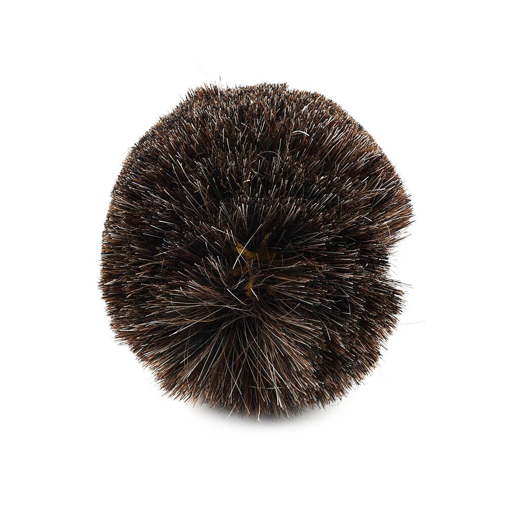 4" Horsehair Polishing Wheel Buffing Brush with Ball Head Wood Metal Rotary Tool