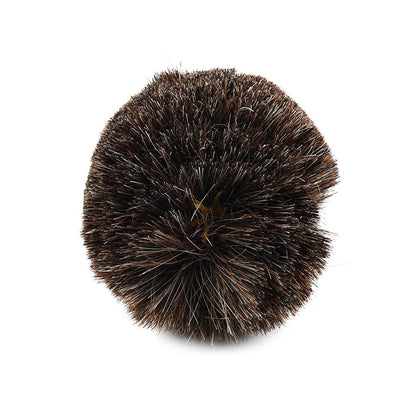 4" Horsehair Polishing Wheel Buffing Brush with Ball Head Wood Metal Rotary Tool