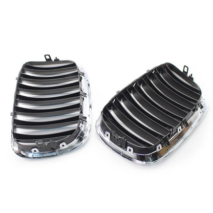 Front Bumper Mesh Grille Slat Grill For BMW E70 X5 & E71 X6 2008-13 Pair Car US