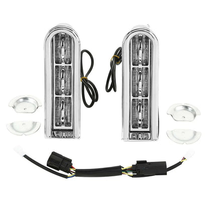 Saddlebags LED Insert Light & Brake Turn Lights For Harley Road Glide King 14-24