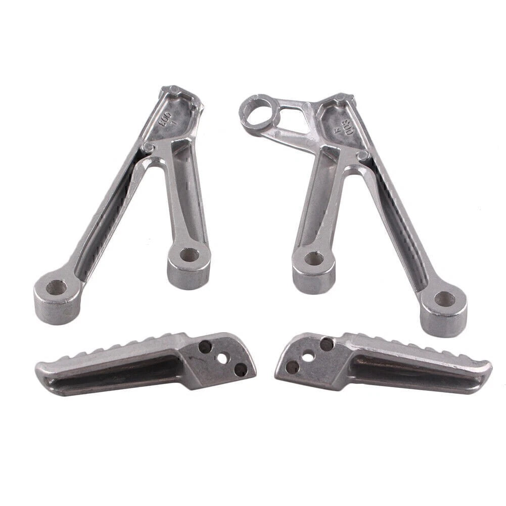 Passenger Rear Foot Pegs Footrests Brackets For Kawasaki Ninja ZX10R 2004 05