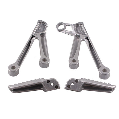 Passenger Rear Foot Pegs Footrests Brackets For Kawasaki Ninja ZX10R 2004 05