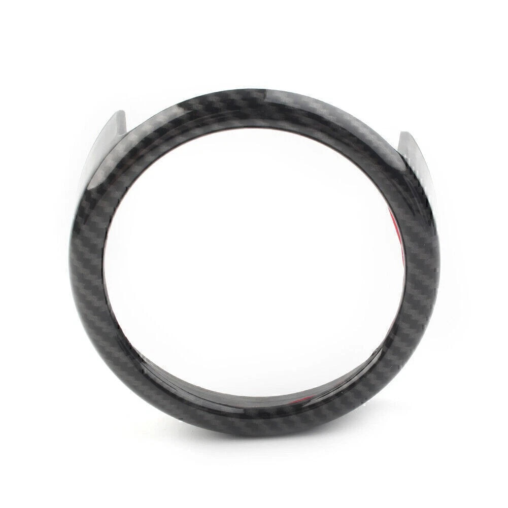 Front Grille Grill Logo Emblem Ring For Alfa Romeo Giulia 2017-2020 Carbon Fiber