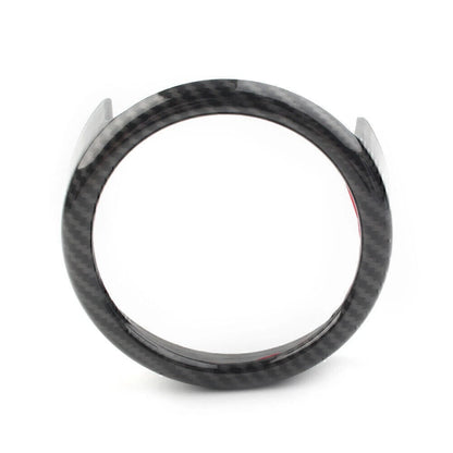 Front Grille Grill Logo Emblem Ring For Alfa Romeo Giulia 2017-2020 Carbon Fiber