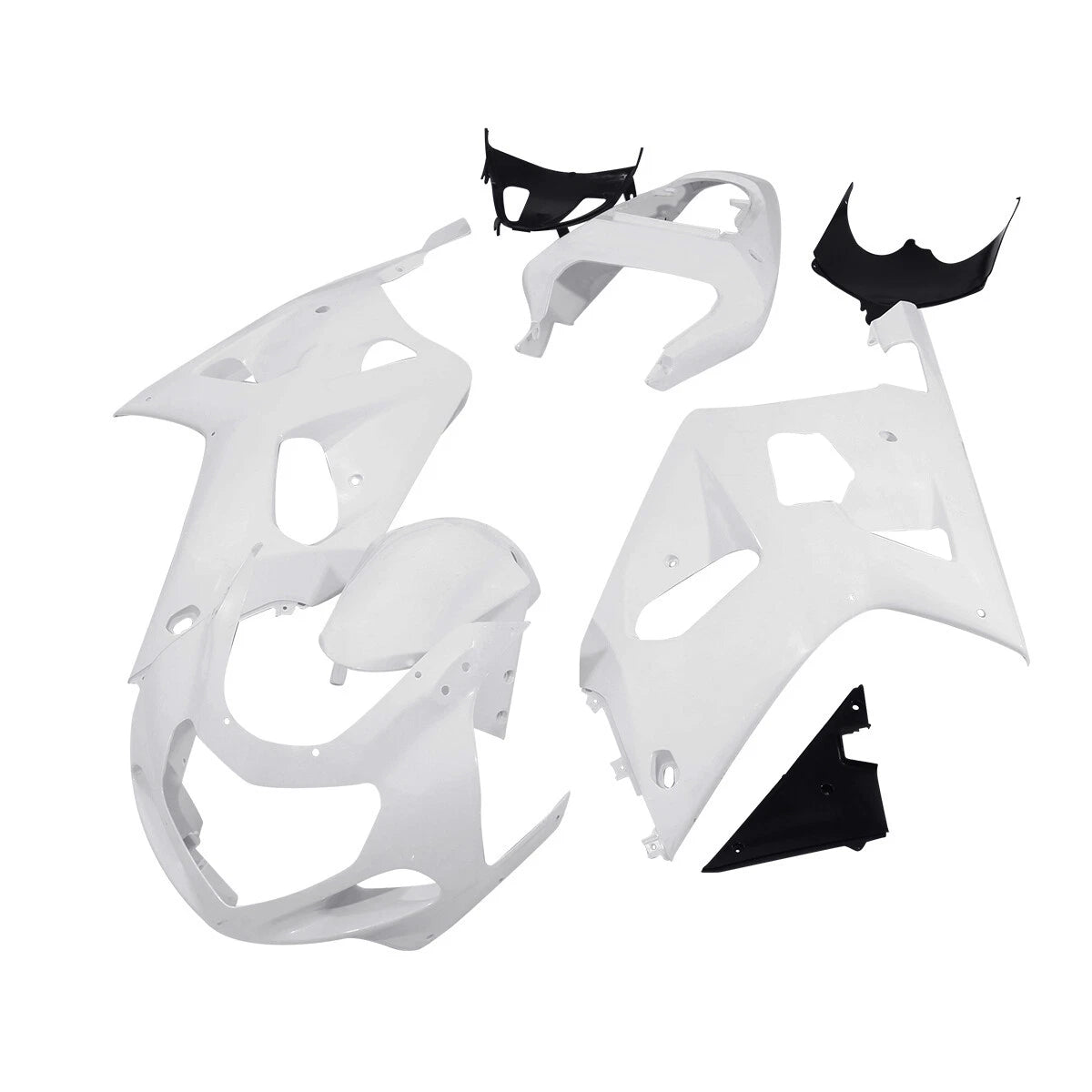 Unpainted Fairing Bodywork Kit & Stay Bracket Fit For GSXR600 GSXR750 2001-2003