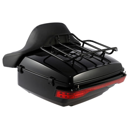 King Trunk Top Rack Pad Tail Light Fit For Harley Street Road Glide King 2014-Up