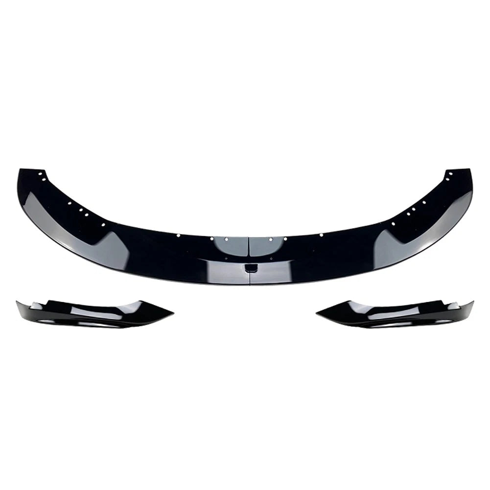 Front Bumper Lip Spoiler + Side Splitter Canards Cover Body Kit For BMW 4 Series