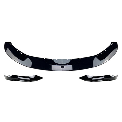 Front Bumper Lip Spoiler + Side Splitter Canards Cover Body Kit For BMW 4 Series