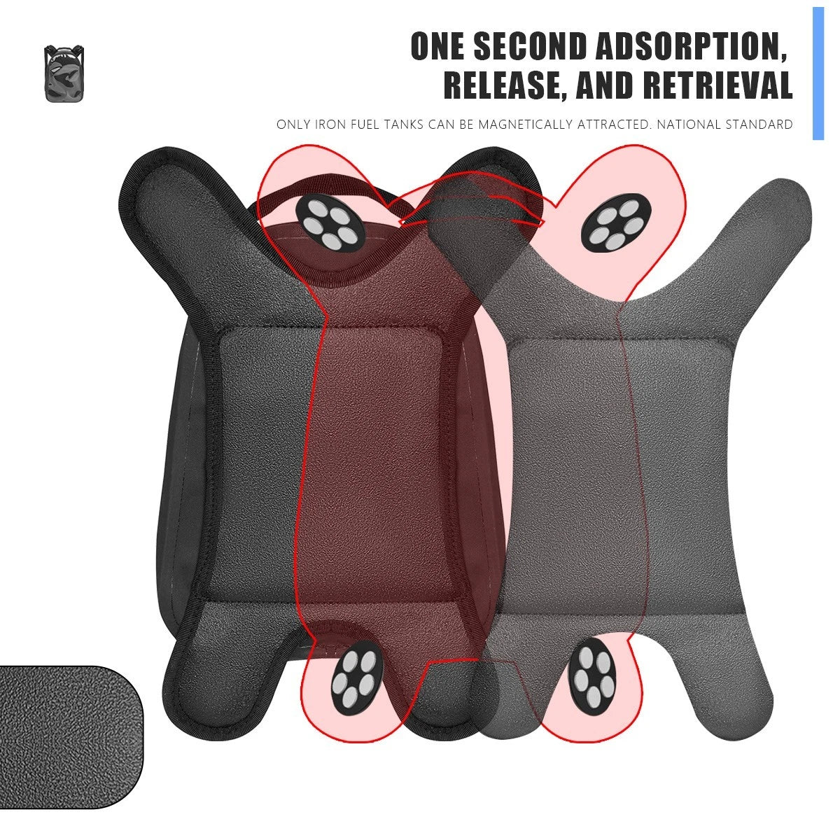 Waterproof Motorcycle Fuel Tank Bag Magnetic Motorbike Luggage Phone Storage Bag