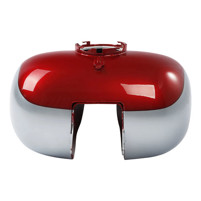 6 Gallon Fuel Gas Tank For Harley Touring Street Glide 08+ Red/Barracuda Silver