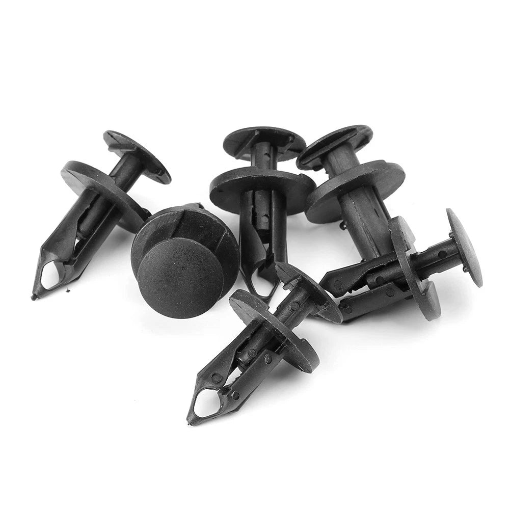 100pcs 8mm Car Bumper Fender Plastic Retainer Push Pin Clip Rivet Fasteners Car