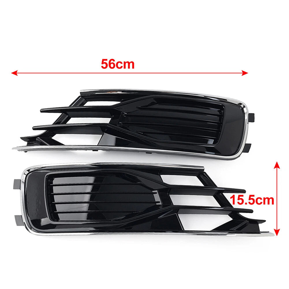 For Audi A6 C7 2014-2018 Right Front Lower Bumper Grille Fog Light Grill Cover