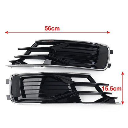 For Audi A6 C7 2014-2018 Right Front Lower Bumper Grille Fog Light Grill Cover