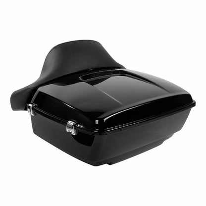 King Trunk Mount Rack Backrest Pad Fit For Harley Heritage Classic 18-Up Black