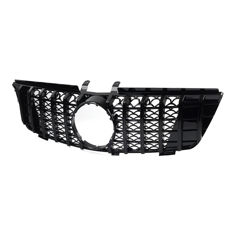 GTR Style Front Bumper Radiator Hood Grille Black For Benz ML Class W164 2005-08