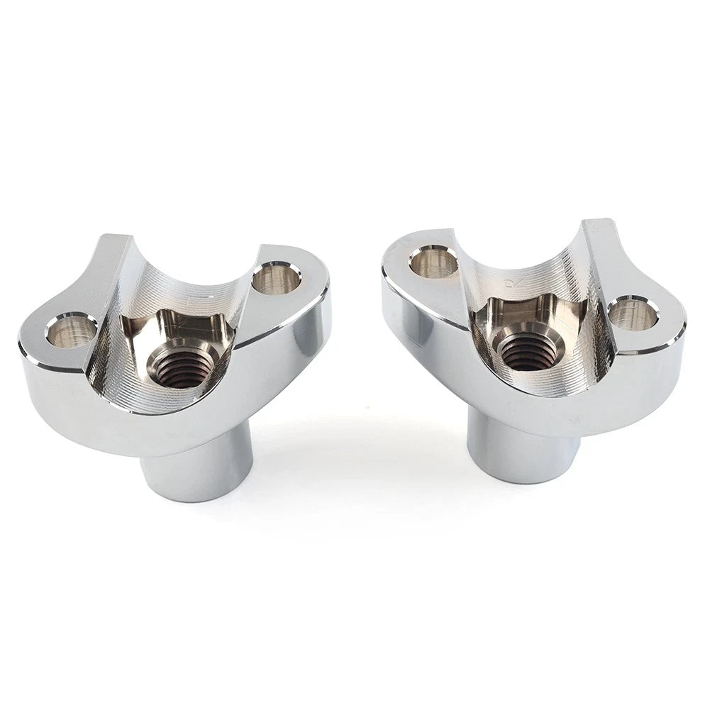 1.7 Tall Handlebar Risers For Harley-Davidson Dyna For Harley Street bob Chrome