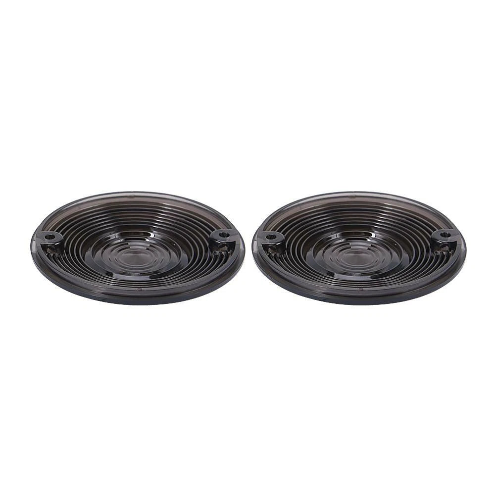 2X Smoked Lens Turn Signal Light Flat Lens Covers For Harley Touring Motorcycle
