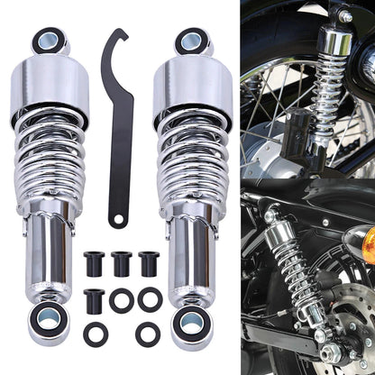 Pair 10.5'' 267mm Rear Shock Absorber For Harley Sportster 883 1200 Dyna Set