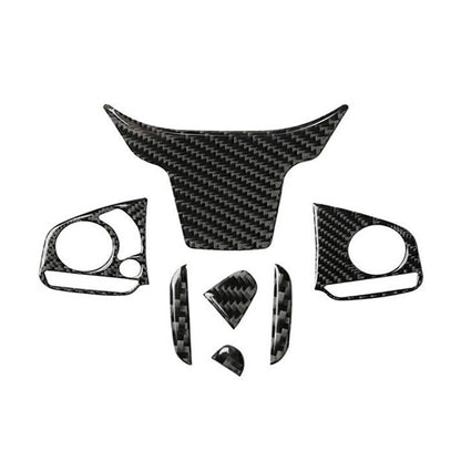 For Honda Civic 10th 16-19 Steering Wheel Sticker Button Cover Trim Carbon Fiber