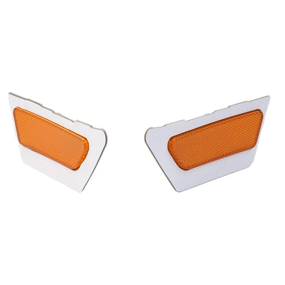 1 Pair Front Bumper Reflector Side Marker Light Yellow For Audi A4 B9 2017-2019