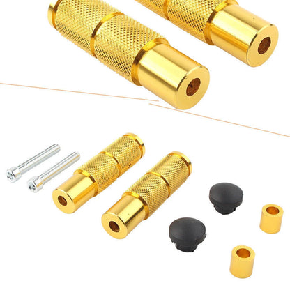 For Motorcycle  Pegs Footpegs Rear Set Pedals Racing Universal Yellow